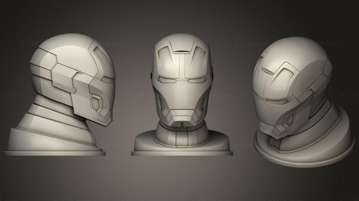 Figurines heroes, monsters and demons (Iron Man Mark 42, STKM_1466) 3D models for cnc